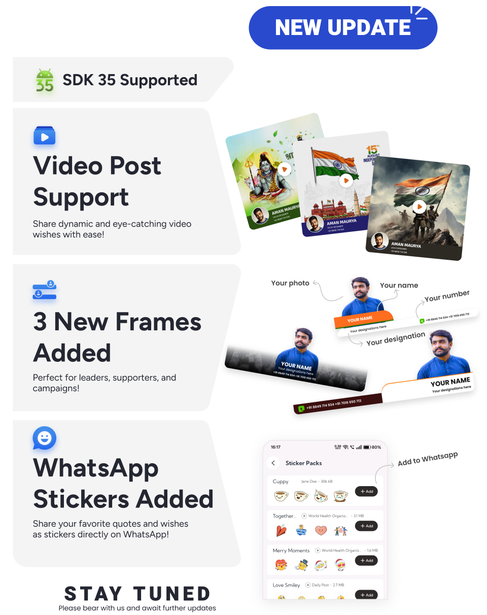 DailyPost : Poster Maker, Festival & Business, Crafto App Clone
