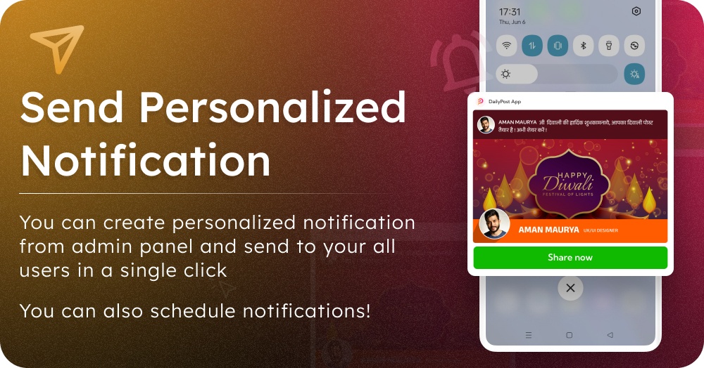 DailyPost : Poster Maker, Festival & Business, Crafto App Clone